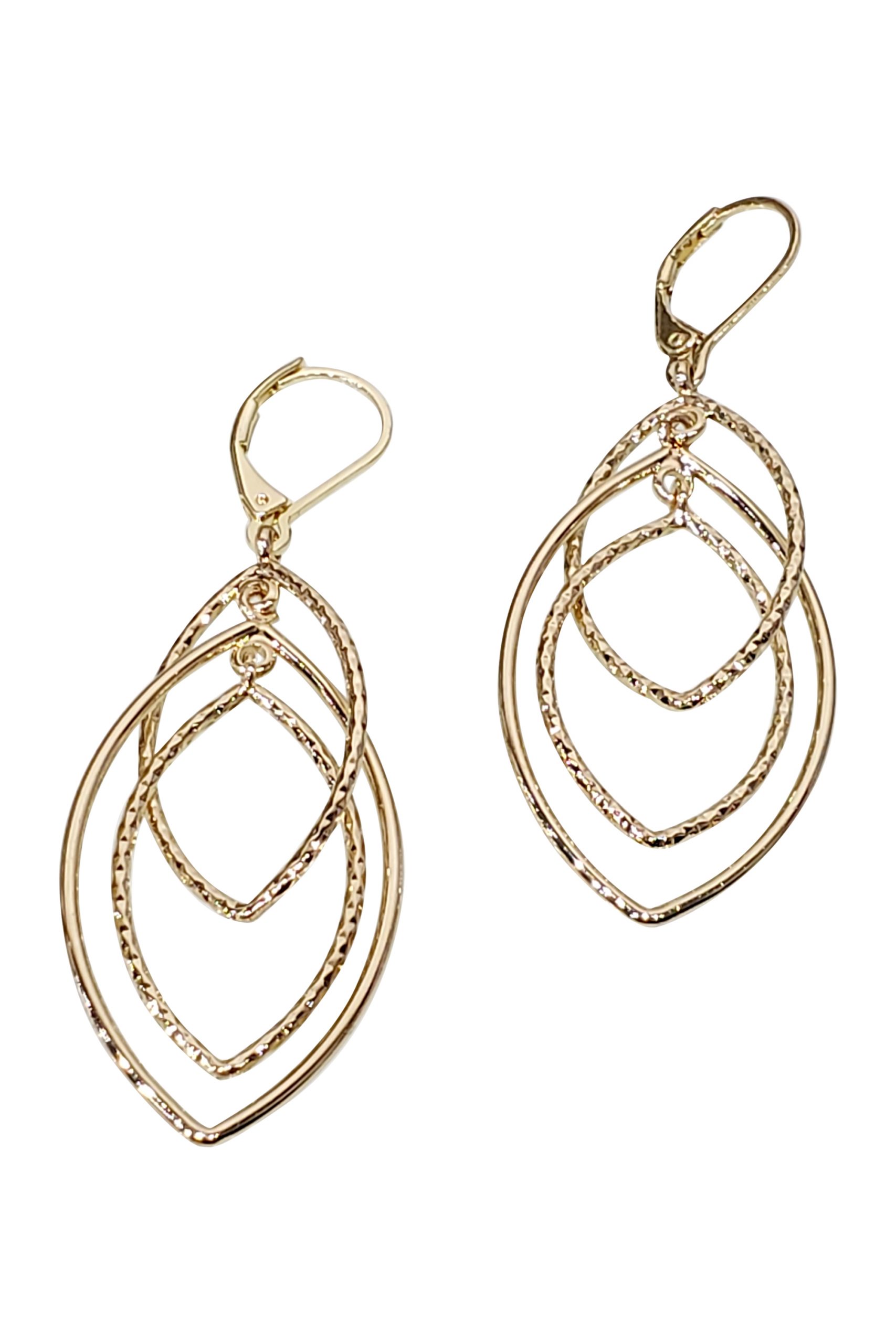 Diamond Texture Earring - Aarya's Exclusive