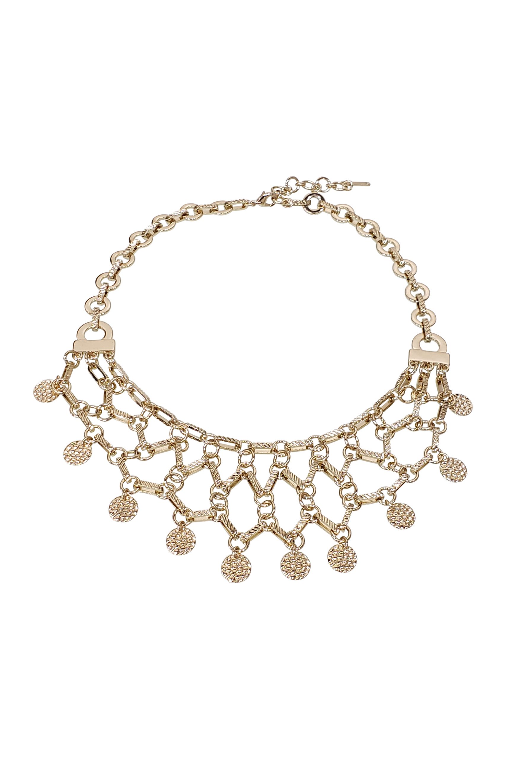 Frontal textured Necklace - Aarya's Exclusive